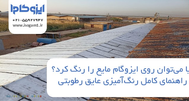 آیا می‌توان روی ایزوگام مایع را رنگ کرد؟ راهنمای کامل رنگ‌آمیزی عایق رطوبتی